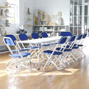 Flash Furniture Kids Blue Plastic Folding Chair - Like New