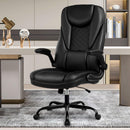 GUESSKY EXECUTIVE OFFICE CHAIR ERGONOMIC LEATHER FLIP-UP ARMS SDA002 - BLACK - Like New