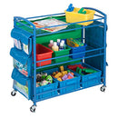 Honey Can Do 3-Tier Rolling Teacher's Activity Cart CRT-03477 - Blue - Brand New