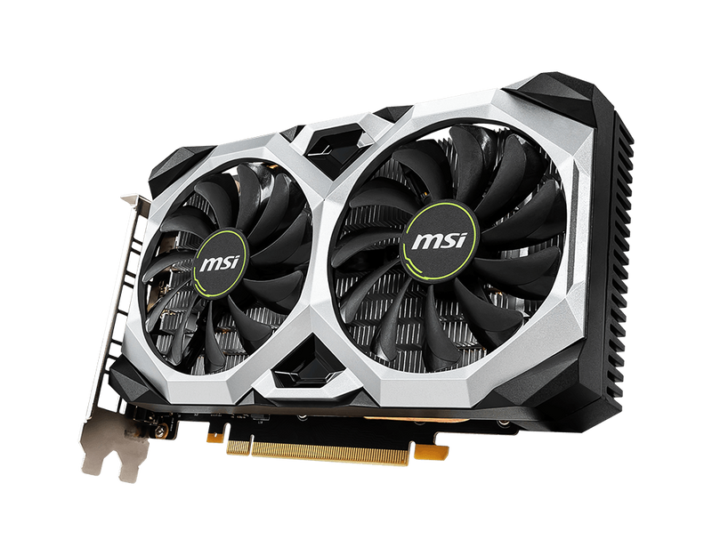 MSI GeForce GTX 1660 VENTUS XS 6G OCV1 GPU 6GB GDRR5 - Silver/Black - Like New