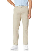 AMAZON ESSENTIALS MENS SLIM-FIT WRINKLE-RESISTANT PANT SIZE 35X32 KHAKI BEIGE - Like New