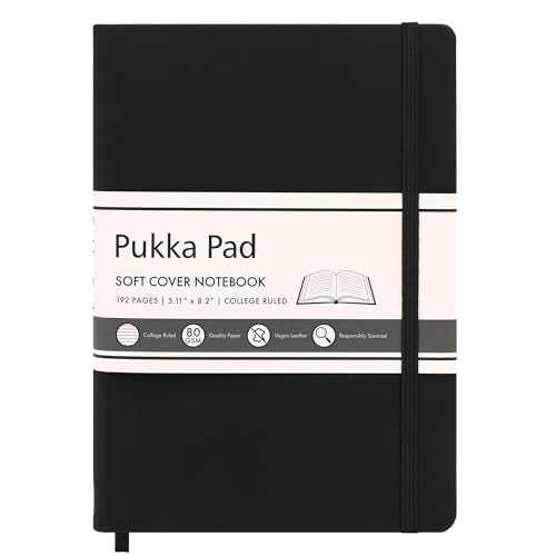 Pukka Pad Soft Cover A5 Notebook – Vegan Leather Journal with 192 Pages - Brand New