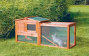 TRIXIE NATURA ANIMAL HUTCH WITH OUTDOOR RUN 61" L X 20.75" W X 27.5" H - BROWN - Brand New