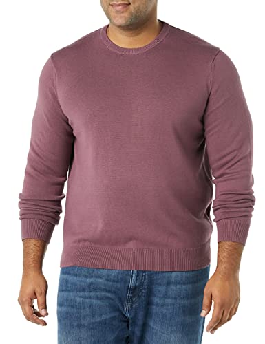 AMAZON ESSENTIALS MEN'S LONG-SLEEVE CREWNECK SWEATER 100% COTTON Big & Tall - Brand New