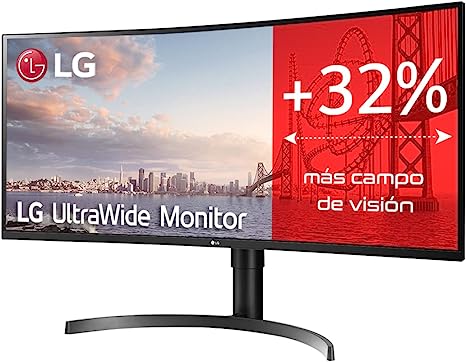 LG 35'' Curved UltraWide QHD HDR LG Monitor FreeSync 35WN65C-B - BLACK Like New