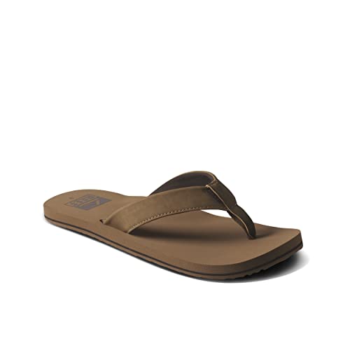 CJ3908 REEF TWINPIN MEN'S BEACH FLIP FLOP, CUSHION FOOTBED, WATER FRIENDLY - Brand New