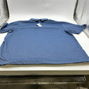 PGA TOUR MEN’S POLO SHIRT SHORT SLEEVE SIDE VENTS - SIZE: XL SLATE BLUE DIAMOND - Brand New