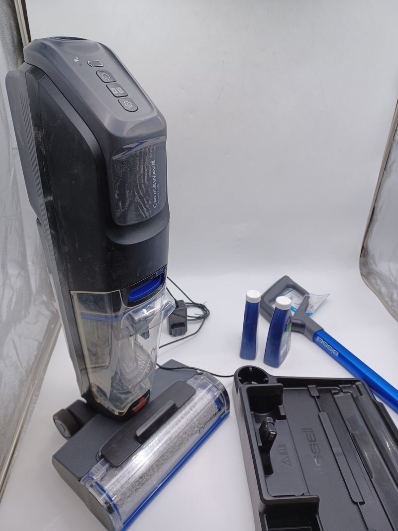 BISSELL CROSSWAVE OMNIFIND CORDLESS MULTI-SURFACE HARD FLOOR CLEANER - BLUE - Like New
