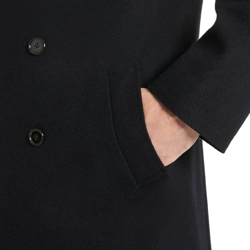 BEN SHERMAN MEN'S BRENTON DOUBLE BREASTED WOOL OVERCOAT - SIZE XXL - NAVY - Brand New