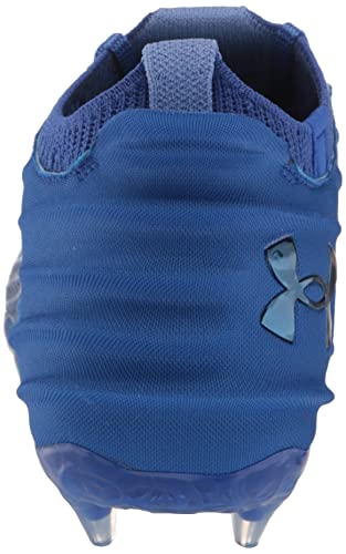 Under Armour Men's Blur Smoke 2.0 Molded Cleat Football Shoe Royal/White/Blue - Like New