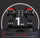 Yaheetech Adjustable Dumbbell Set Free Weights Quick Adjust B0DQKHH8BD - Black - Brand New