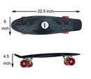 SK8MEMO 22" Mini Kids Skateboard Pu Wheels 4 Colors - Brand New