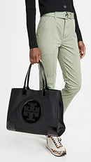 TORY BURCH WOMEN'S ELLA PATENT TOTE - BLACK - ONE SIZE - Brand New