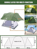 AYAMAYA 6-8 PERSON CAMPING TENT - GREEN/GRAY - Like New