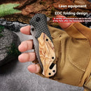 GENERIC 8.07 INCHES MULTI-FUNCTIONAL FOLDING KNIFE - BROWN/GRAY - Like New
