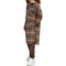 LEVI'S WOMEN LONG PLAID FLANNEL SHIRT JACKET BROWN PLAID SIZE S - Brand New