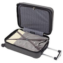 Travelers Club Cosmo Hardside Spinner Luggage, Charcoal Grey, Carry-On 20-Inch - Like New