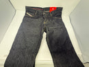 DIESEL MEN'S SLIM FIT MID WAIST STRAIGHT LEGS JEANS SIZE: 36WX30L - BLACK DENIM - Brand New