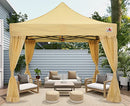 ABCCANOPY 10X10 EASY POP UP GAZEBO CANOPY TENT INSTANT OUTDOOR - BEIGE - Like New
