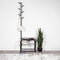 MILLIARD COAT RACK HALL TREE WITH BENCH - BLACK - Like New