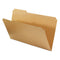 UNIVERSAL UNV16143EE REINFORCED 1/3-CUT TOP TAB KRAFT FILE FOLDERS BROWN - Brand New