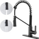 AMAZING FORCE Touch-On Kitchen Faucet with Pull Down Sprayer MATTE BLACK Like New