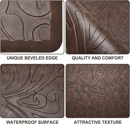 J&V TEXTILES Medallion Embossed Kitchen Mat Cushioned Anti Fatigue Floor Mat - Brand New