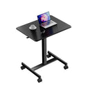 JUNHEDAMAI Mobile Rolling Laptop Desk with Lockable Wheels, B0CHVCJB6V - Black - Brand New