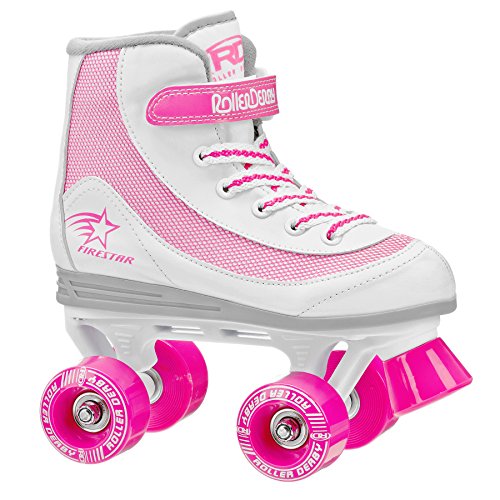 ROLLER DERBY FIRESTAR YOUTH SKATES FOR GIRLS, BOYS, BEGINNERS, KIDS - Like New