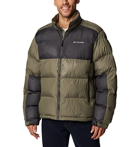 COLUMBIA MEN'S PIKE LAKE II JACKET - STONE GREEN/SHARK - MEDIUM - Brand New
