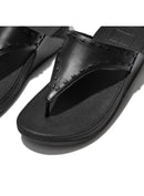 GB1-001-050 FITFLOP WOMEN'S LULU RUBBER-STUD SANDALS SIZE WOMEN 7 BLACK - Like New