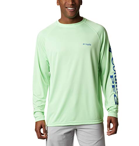 COLUMBIA MEN'S TERMINAL TACKLE LONG SLEEVE FISHING SHIRT KEY WEST/ VIVID BLUE - Brand New