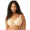 Wacoal Women's Basic Beauty Contour T-Shirt Bra + Bra Extender Natural Nude 38DD - Brand New