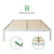 NV0BFW03-F Novilla 14 Inch Full Bed Frame Metal Bed Frame with Storage - White - Like New