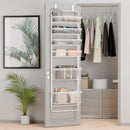 Whitmor 6 Tier Hanging Door Organizer Metal Frame & Fabric Mesh - Black - Brand New