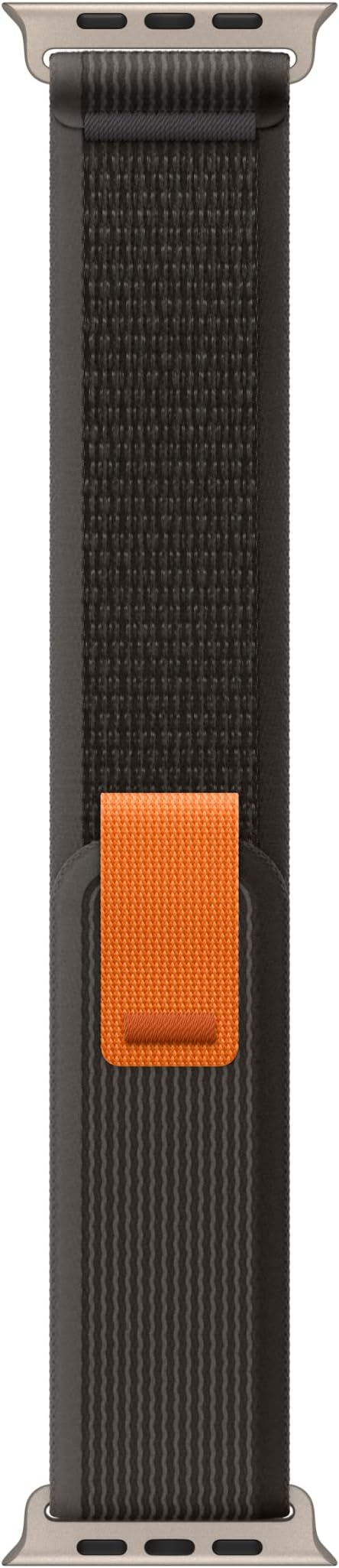 Apple Watch Band - Trail Loop (49mm) MQEQ2AM/A M/L - Black/Gray - Like New