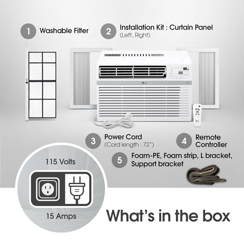 LG 14,000 BTU 115V WINDOW AC LW1424RD - WHITE - Brand New