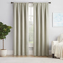 ECLIPSE Solid Thermapanel Modern Room Darkening Rod Pocket Curtain 54" X 84" - Like New