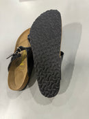 BIRKENSTOCK MEN'S GIZEH BIRKO FLOR SANDALS - SIZE: 10 - PATENT BLACK (GLOSSY) - Like New