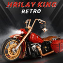 MISINI 10514 HRILAY KING 1:5 RETRO MOTORCYCLE MODEL BUILDING KIT - RED - Brand New