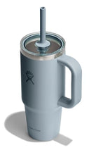 TT24PSCC043 Hydro Flask 24 Oz Travel Tumbler with Handle, Straw, Shale Gray - Like New