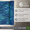 GAIAM YOGA MAT - PREMIUM 6MM PRINT REVERSIBLE EXTRA THICK NON SLIP - BLACK/BLUE - Brand New