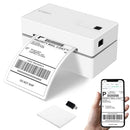 KNAON BLUETOOTH THERMAL SHIPPING LABEL PRINTER, 4X6 PORTABEL THERMAL - WHITE - Like New