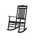 BplusZ Patio Rocking Chair Outdoor Furniture Comfy Rocker B08TTM4NLR - Black - Brand New