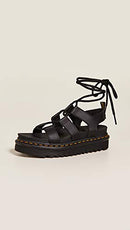 24641001 DR. MARTENS Women's Nartilla Sandal Black Hydro Size 7 (UK W5) - Brand New