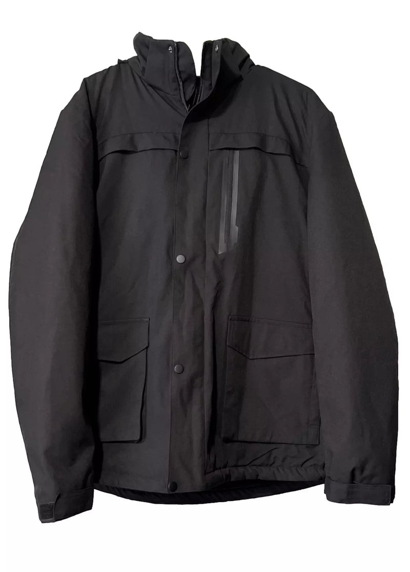 HELIOS HEATED JACKET COAT COTTON POLY FULL ZIP - SMALL - BLACK - F3-30 - Like New