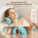 HARRFLOW NECK MASSAGER PORTABLE NECK TRACTION DEVICE,CERVICAL HEATING TURQUOISE - Like New