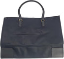 Tory Burch 136144 Ella Black Gold Hardware Women's Large Nylon Tote Bag - Black - Brand New