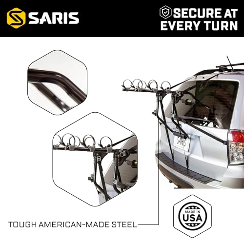 Saris Guardian Trunk Bike Rack No-Hitch Bicycle Carrier 3 Bikes (35 lbs Each) - Like New
