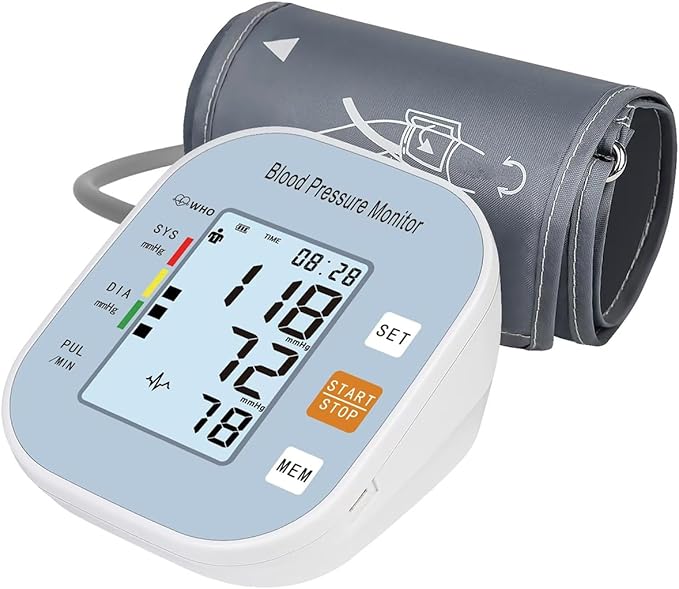 LAUKUM BLOOD PRESSURE MONITOR UPPER ARM MACHINE, LARGE WIDE - Scratch & Dent